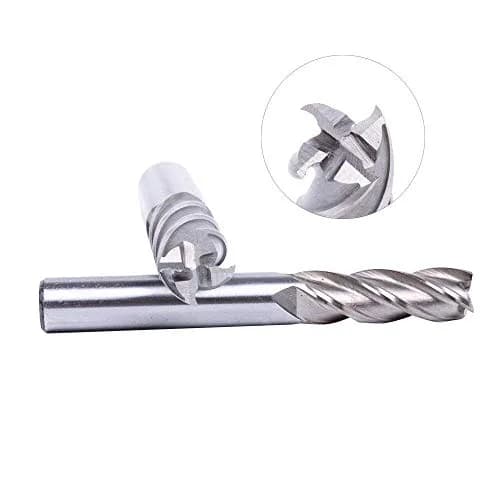 AUTOTOOLHOME 8PCS HSS 4-Flute End Mill Set CNC Milling Bits 1/16''-1/2'' | Durable High-Speed Steel thumbnail 2