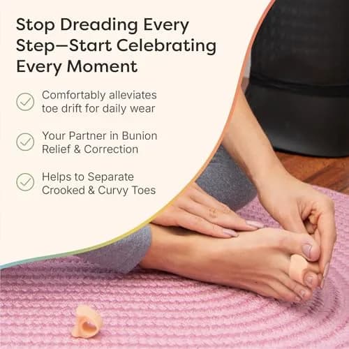 ZenToes Gel Toe Spacers for Bunions & Overlapping Toes | Soft Silicone Support for Comfort & Alignment thumbnail 4