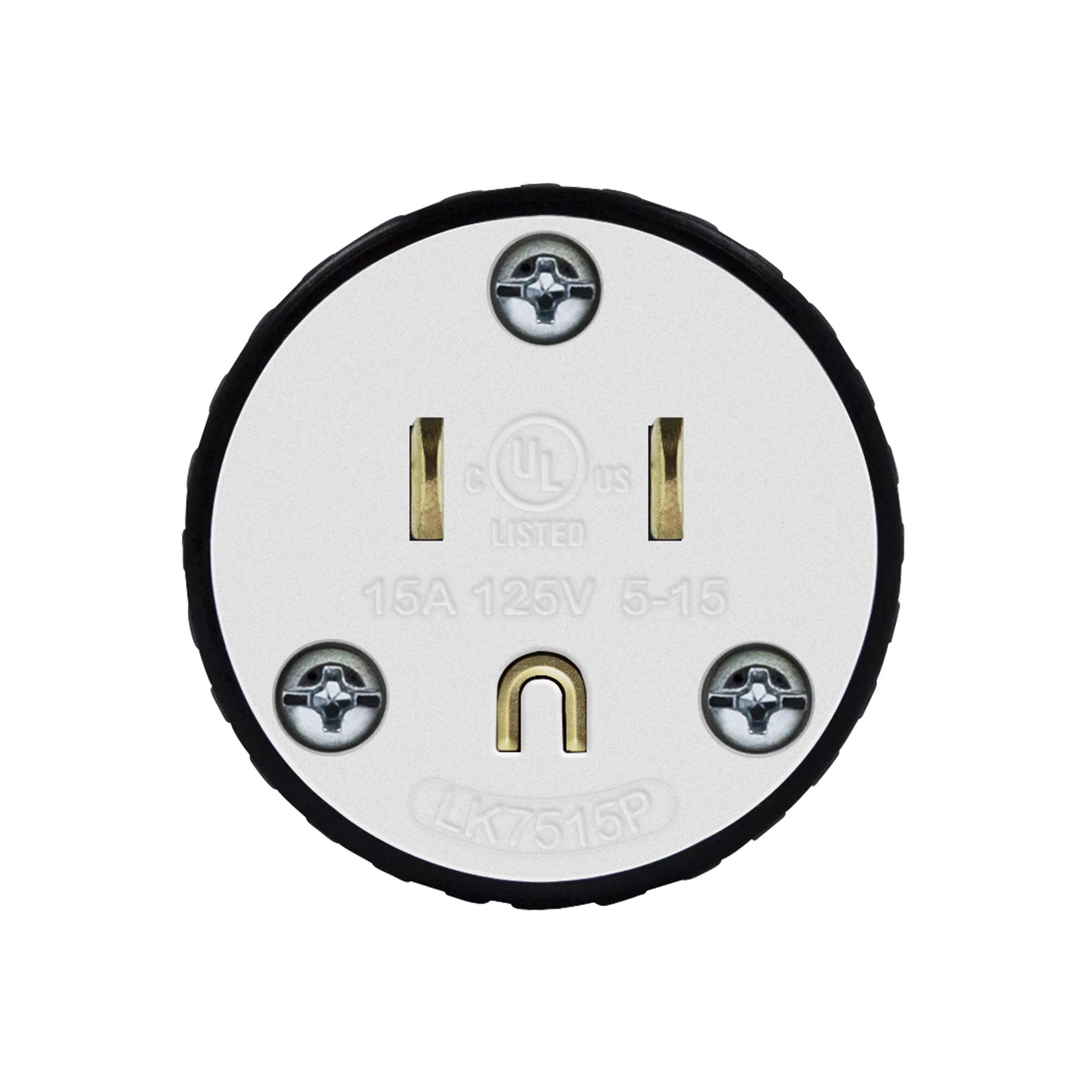 ENERLITES NEMA 5-15P Straight Blade Plug 15A 125V | Industrial Grade Heavy Duty UL Listed - view 2
