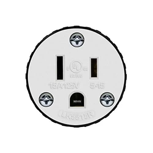 ENERLITES NEMA 5-15R Straight Blade Connector, Female Cord Ends, Black | Industrial Grade 15A 125V UL Listed thumbnail 2