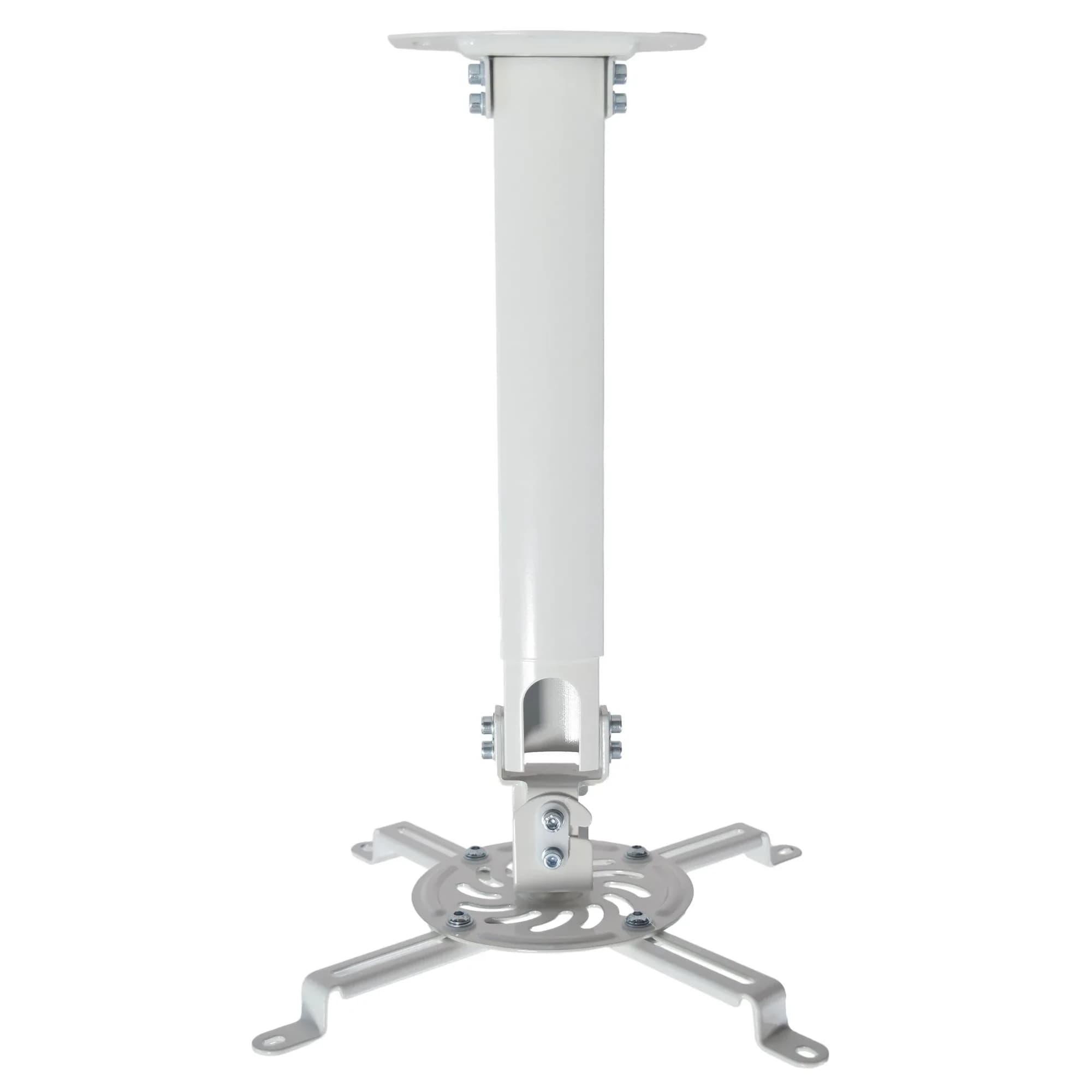 VIVO Universal Extending Ceiling Projector Mount, White, 23" (58.4 cm) Drop | Heavy-Duty Steel for Most Projectors