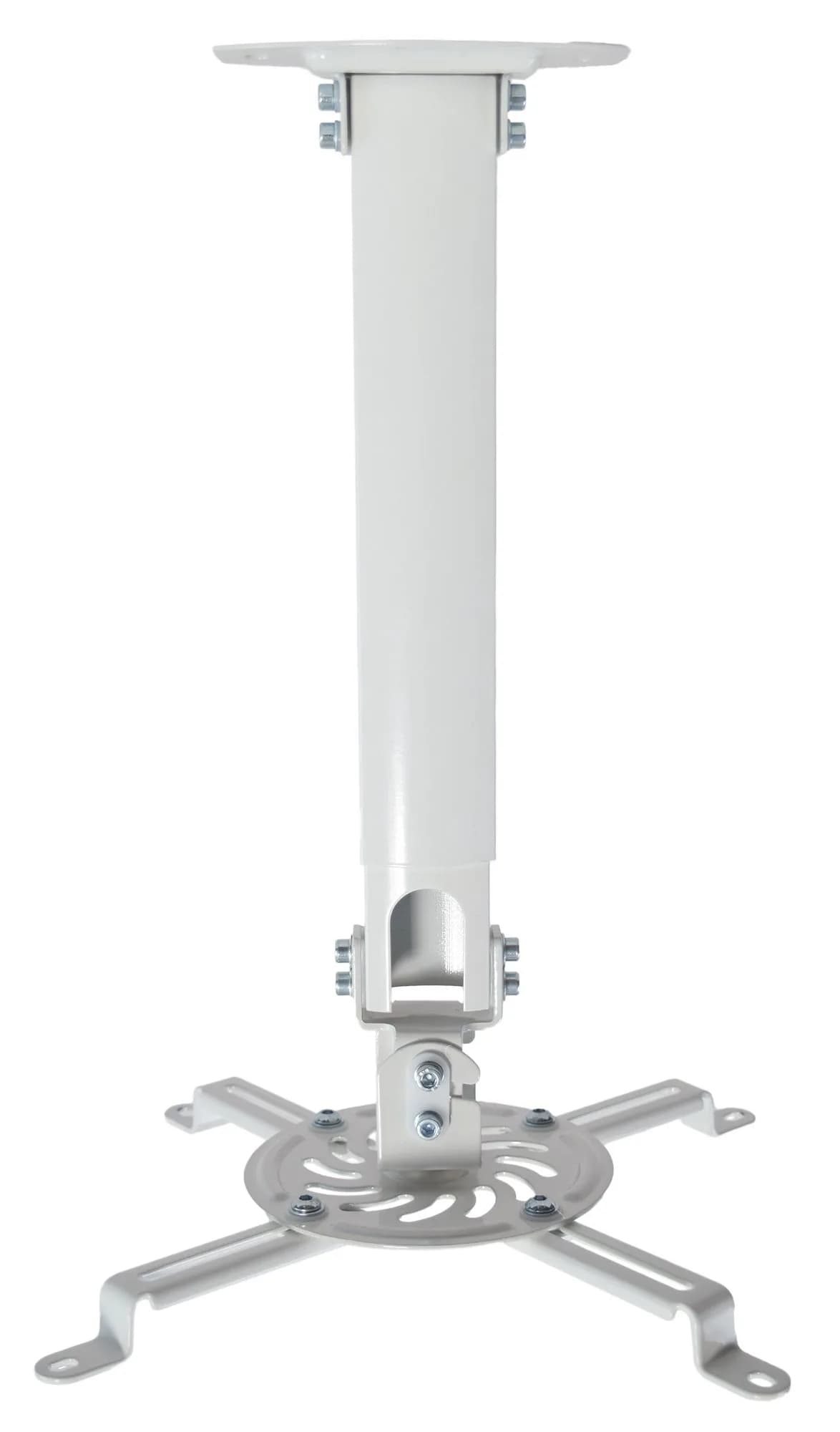 VIVO White Universal Extending Ceiling Projector Mount for Small to Large Projectors - main product image