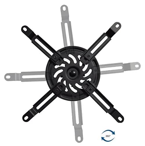 VIVO MOUNT-VP02B Black Extending Ceiling Projector Mount | 13.97 cm (5.5 in) to 31.75 cm (12.5 in) Mounting Range thumbnail 6
