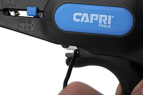 Capri Tools 20011 Automatic Wire Stripper and Cutter | Compact, Self-Adjusting, for 24-10 AWG Wires thumbnail 5