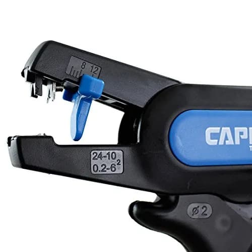 Capri Tools 20011 Automatic Wire Stripper and Cutter | Compact, Self-Adjusting, for 24-10 AWG Wires thumbnail 3