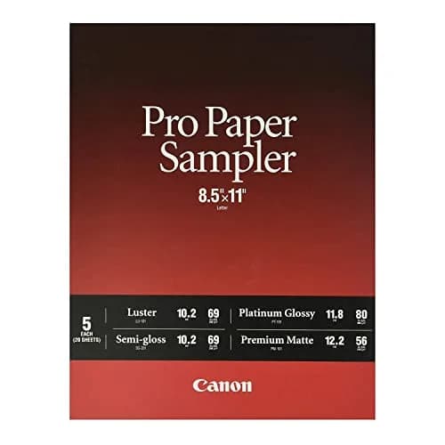 Canon Pro Paper Samples Pack 8657B012 | Professional Photo Paper Sampler 8.5 x 11" thumbnail 1