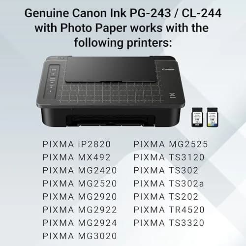 Canon PG-243 / CL-244 Genuine Ink Value Pack (2 Cartridges, Black & Color) | Yields up to 100 Pages Each thumbnail 5