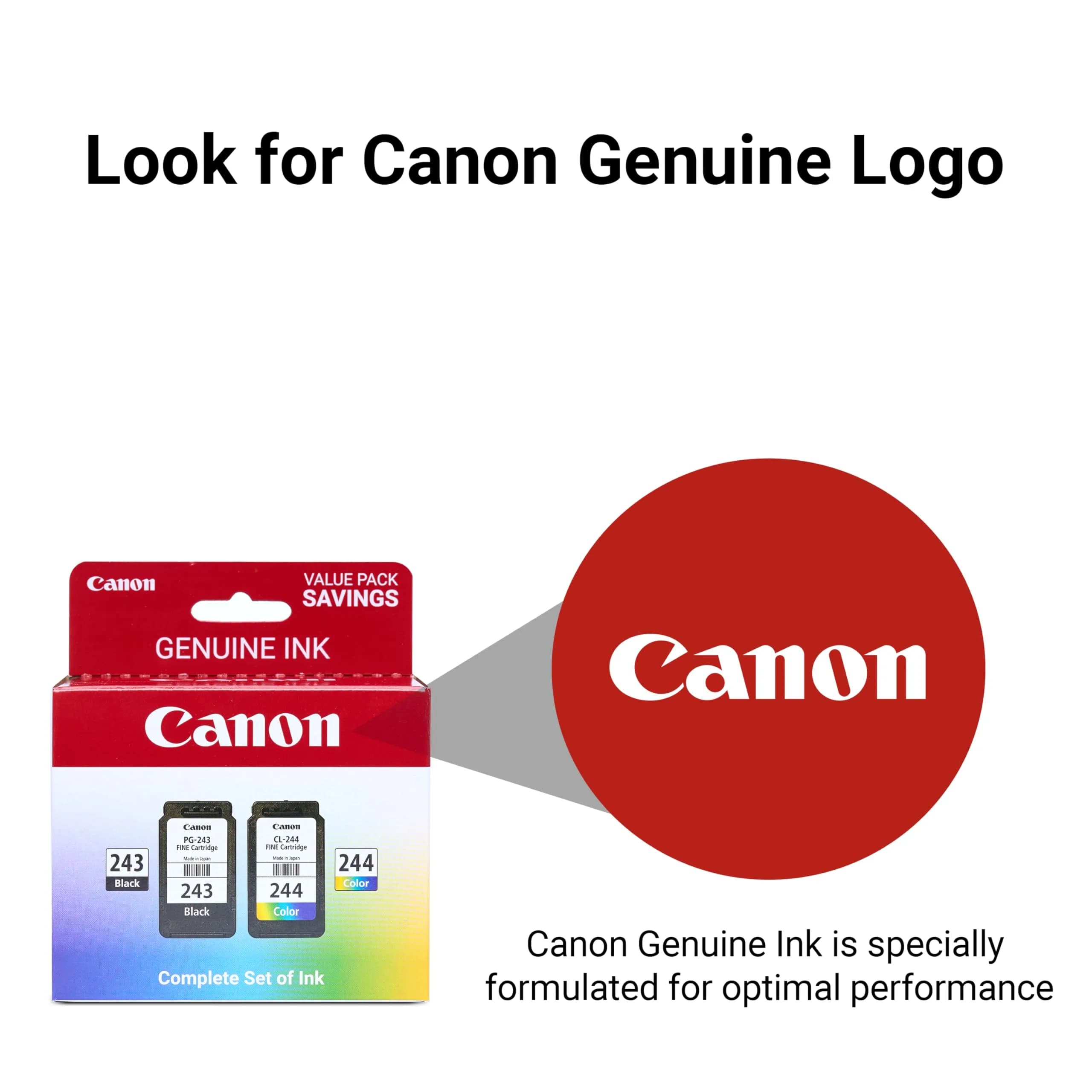 Canon PG-243 / CL-244 Genuine Ink Value Pack (2 Cartridges, Black & Color) | USA Import - view 4