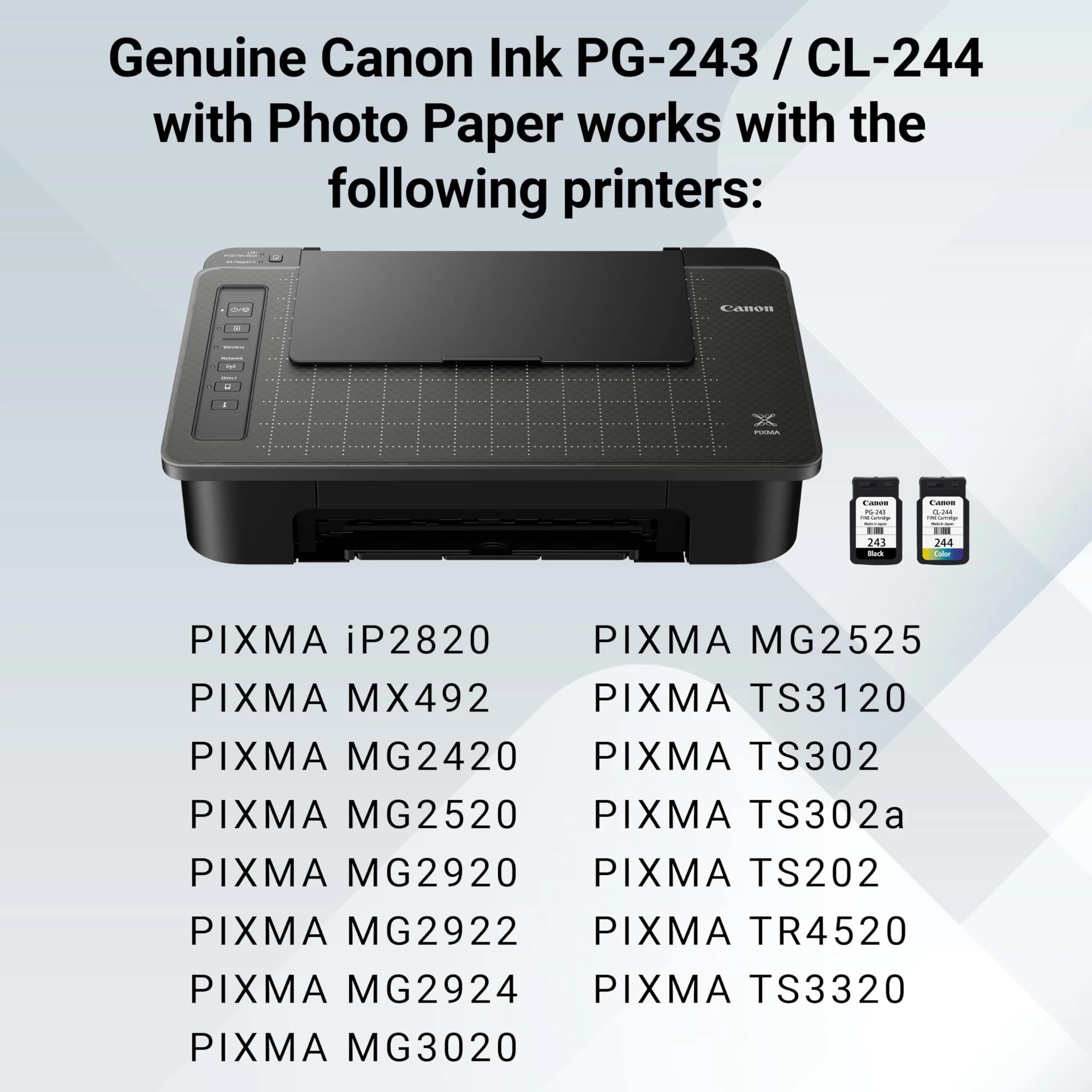 Canon PG-243 / CL-244 Genuine Ink Value Pack (2 Cartridges, Black & Color) | USA Import - view 5