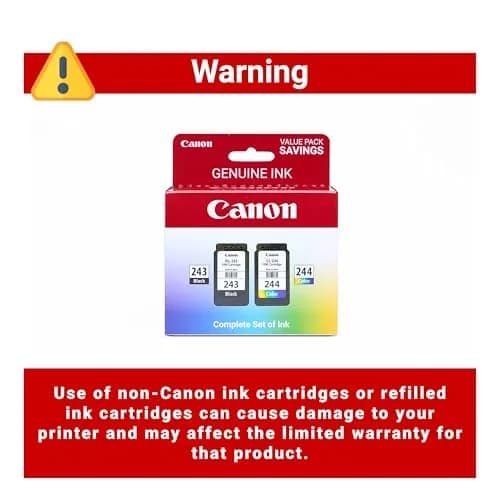 Canon PG-243 / CL-244 Genuine Ink Value Pack (2 Cartridges, Black & Color) | Yields up to 100 Pages Each thumbnail 3