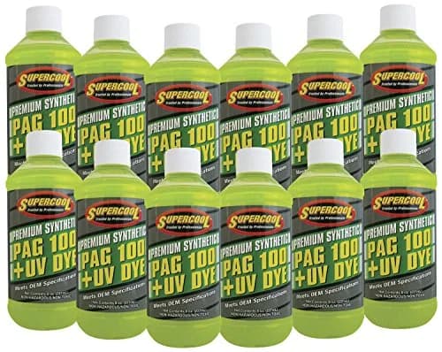 TSI Supercool P100-8D-12CP PAG Oil 100 Viscosity with U/V Dye 8oz | High-Performance Synthetic PAG for R134a Systems thumbnail 1