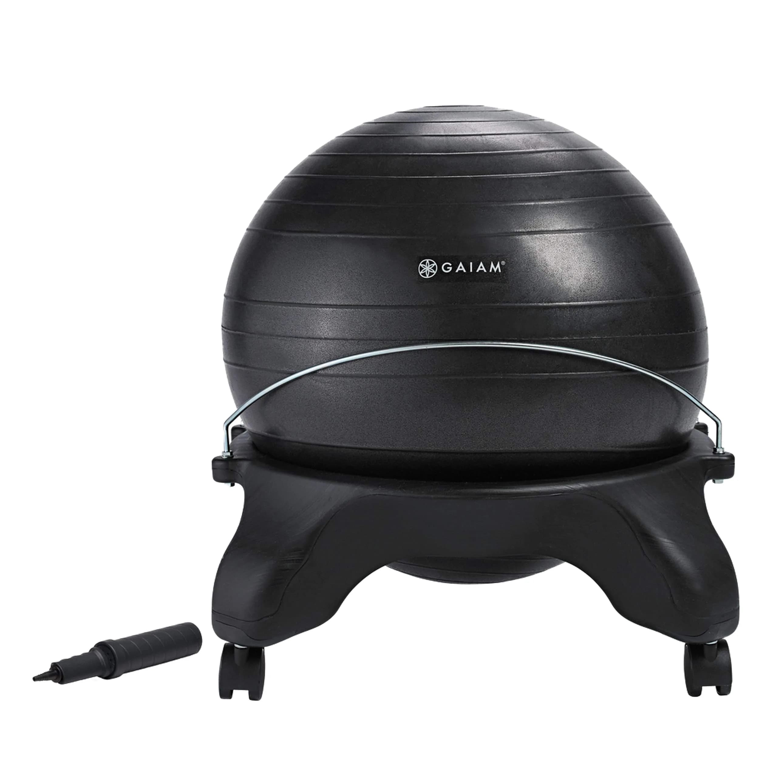 Gaiam Classic Backless Balance Ball Chair, Charcoal | 52cm (20.5 inch) | Active Seating for Office & Home - main product image