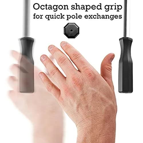 Brybelly Octagonal Handles for Standard Foosball Tables (8 Pack) | Ergonomic Plastic Handles for 5/8 inch Rods thumbnail 7