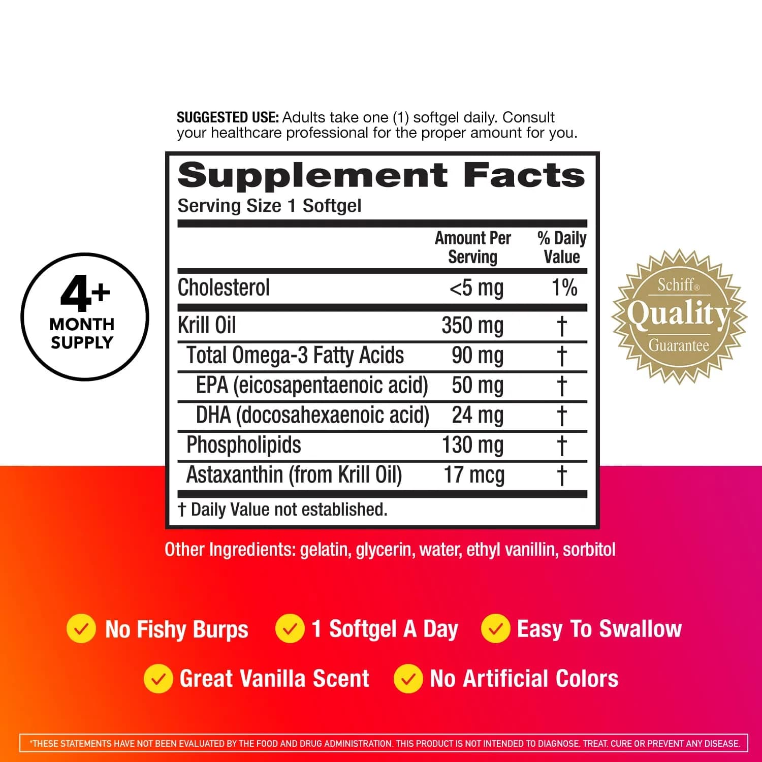 MegaRed Omega-3 Krill Oil 350mg Softgels (130 Count, 60ml) | Supports Heart Health with Astaxanthin - view 3