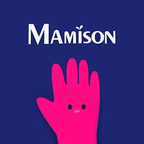 MAMISON Pink Protective Glove Medium | Waterproof Rubber Work & Lab Gloves (1 Pair) thumbnail 7
