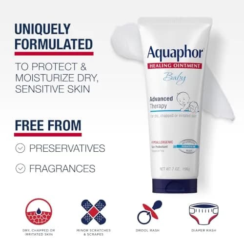 Aquaphor Baby Healing Ointment 198g (7 Oz) | Clinically Proven for Diaper Rash & Dry Skin thumbnail 2