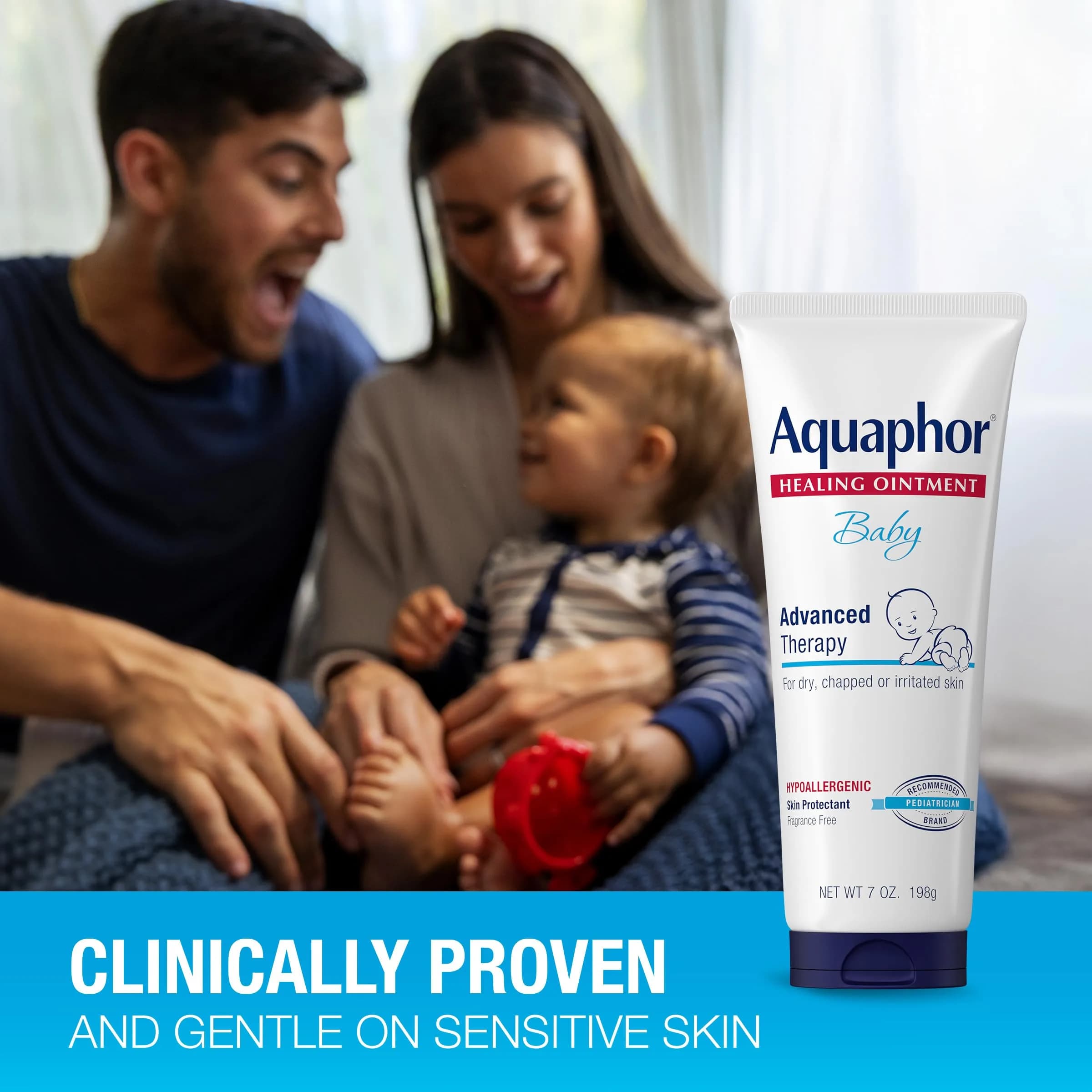 Aquaphor Baby Healing Ointment 198g (7 Oz) | Clinically Proven for Diaper Rash & Dry Skin - view 4