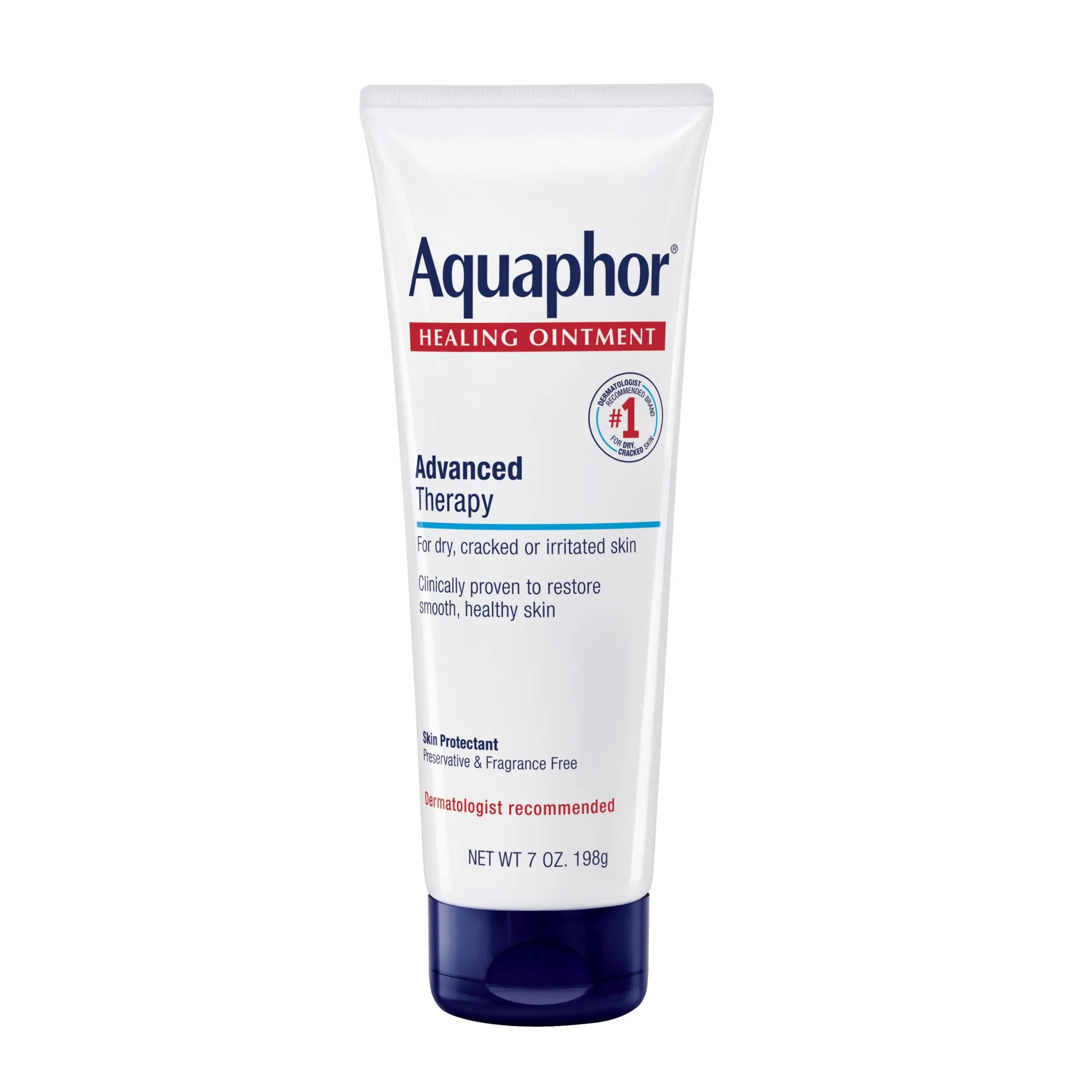 Aquaphor Advanced Therapy Healing Ointment Skin Protectant 400g (14 OZ) | Clinically Proven for Dry, Cracked Skin Relief — 7 Ounce / 7 Ounce Tube