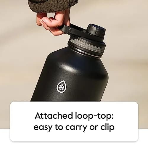 ThermoFlask 40 oz Stainless Steel Water Bottle | 1180ml Insulated Tumbler with Leakproof Lids | Keeps Cold 24hr/Hot 12hr thumbnail 8