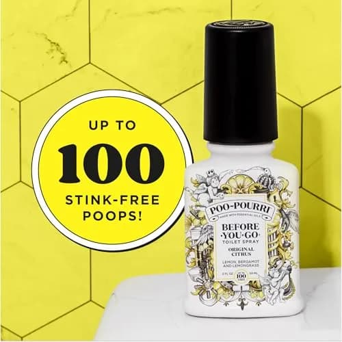 Poo-Pourri Before-You-Go Toilet Spray Original Citrus 59ml (2 Fl Oz) | Traps Odors Before They Start thumbnail 4
