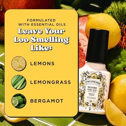 Poo-Pourri Before-You-Go Toilet Spray Original Citrus 59ml (2 Fl Oz) | Traps Odors Before They Start thumbnail 3