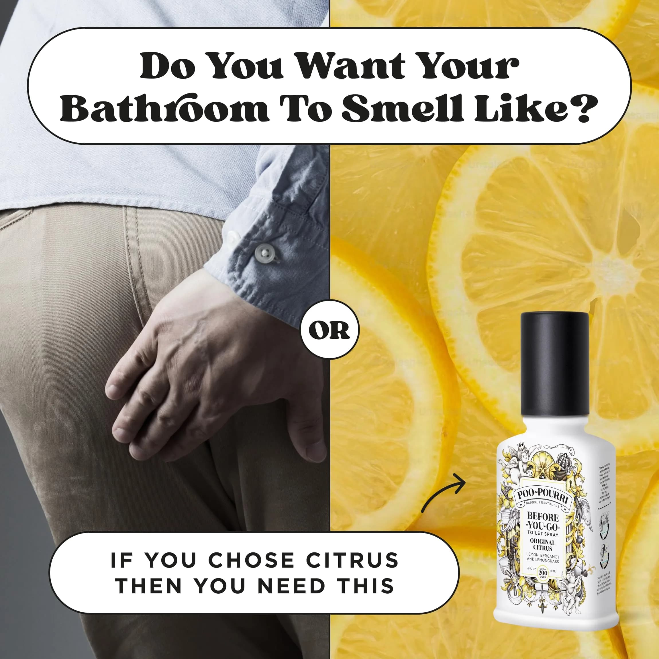 Poo-Pourri Before-You-Go Toilet Spray Original Citrus 118ml (4 Fl Oz) | Funk Lock Technology for Odor Elimination - view 7