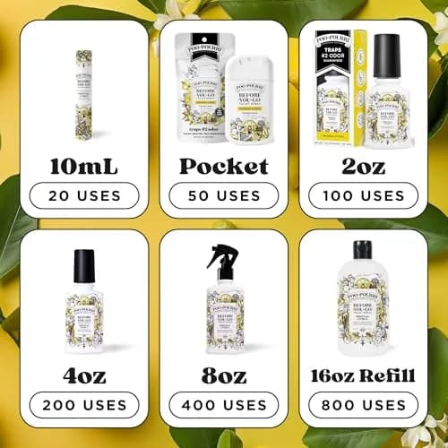 Poo-Pourri Before-You-Go Toilet Spray Original Citrus 118ml (4 Fl Oz) | Funk Lock Technology for Odor Elimination thumbnail 8