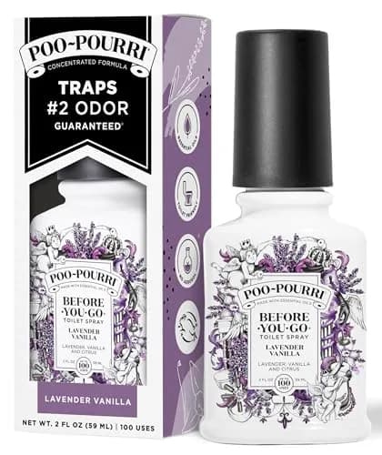 Poo-Pourri Before-You-Go Toilet Spray, Lavender Vanilla | Odor Trap & Travel Friendly (70-120 chars) thumbnail 1