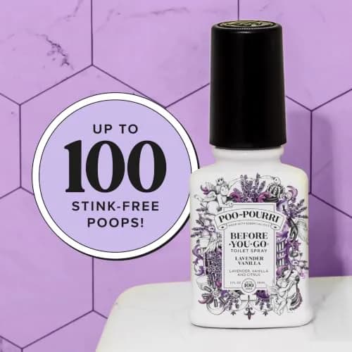 Poo-Pourri Before-You-Go Toilet Spray, Lavender Vanilla | Odor Trap & Travel Friendly (70-120 chars) thumbnail 6