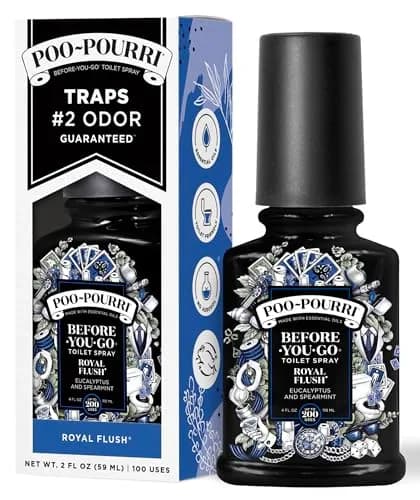 Poo-Pourri Royal Flush Toilet Spray 2 Fl Oz | Bathroom Odor Barrier with Essential Oils thumbnail 1
