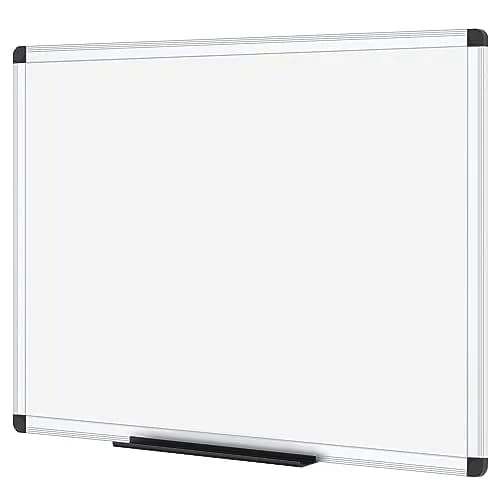 VIZ-PRO Magnetic Dry Erase Board 48 x 24 Inches Silver Aluminium Frame | Smooth Writing & Durable Surface thumbnail 1