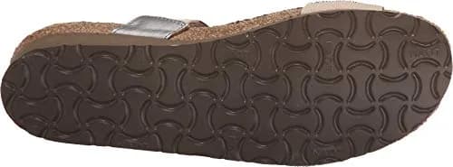 NAOT Bianca Beige W/Silver Rivets/Mirror Lthr Sandal 11 M US | Feminine Slip-On Wedge thumbnail 3