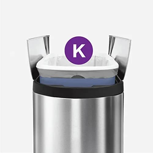 simplehuman Code K 60 Count Custom Fit Liners 30-45L | Mess-Free, Extra Thick, PCR Plastic thumbnail 4
