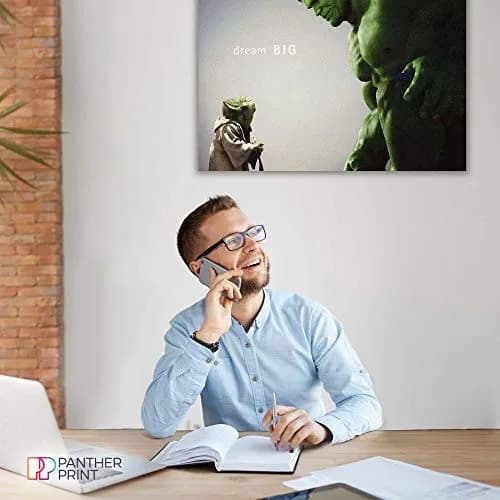 Panther Print Canvas Wall Art, Avengers Movie, 76x51cm | Vibrant Movie-Themed Print for Home & Office thumbnail 2