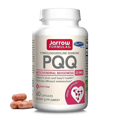 Jarrow PQQ 20 mg, Mitochondrial Biogenesis, 60 Capsules | Supports Cellular Energy & Heart Health thumbnail 1