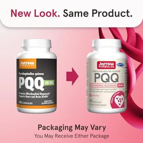 Jarrow PQQ 20 mg, Mitochondrial Biogenesis, 60 Capsules | Supports Cellular Energy & Heart Health thumbnail 2