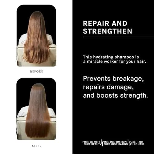 pH PURE HAIR Argan & Keratin Shampoo – Deeply Hydrating & Moisturizing for Damaged, Color-Treated Hair, 8.45 oz thumbnail 4