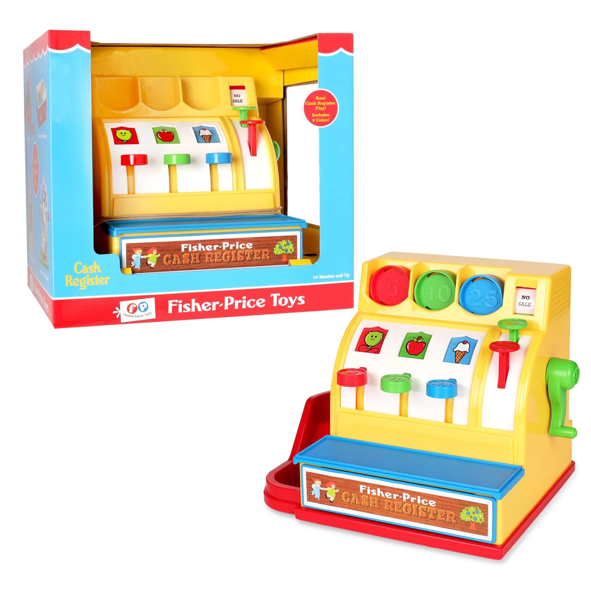 Basic Fun Retro Cash Register | Classic Pretend Play Toy for Kids Ages 2+ - main product image