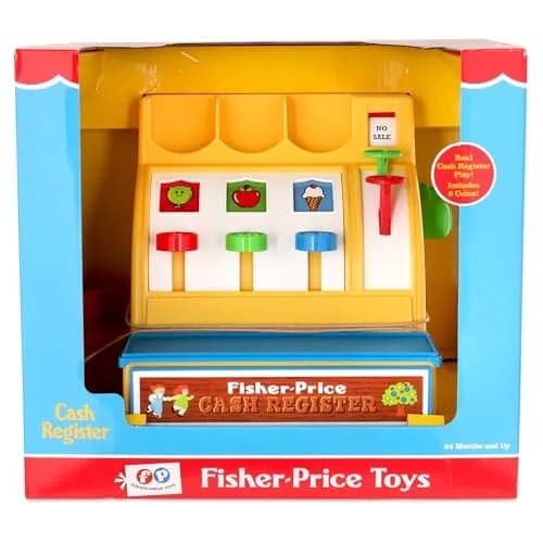 Basic Fun Retro Cash Register | Classic Pretend Play Toy for Kids Ages 2+ thumbnail 2