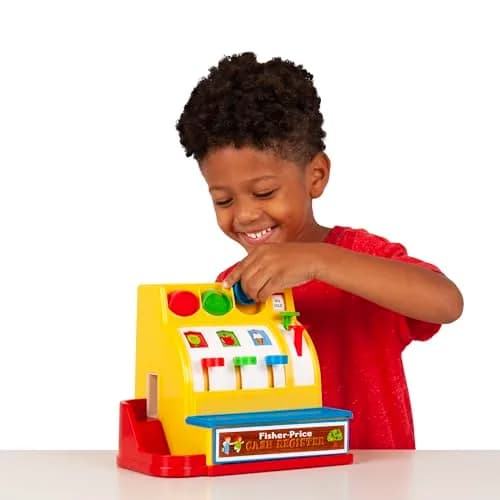 Basic Fun Retro Cash Register | Classic Pretend Play Toy for Kids Ages 2+ thumbnail 4