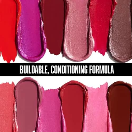wet n wild Silk Finish Lipstick, Cherry Frost | Hydrating Rich Buildable Lip Color thumbnail 6