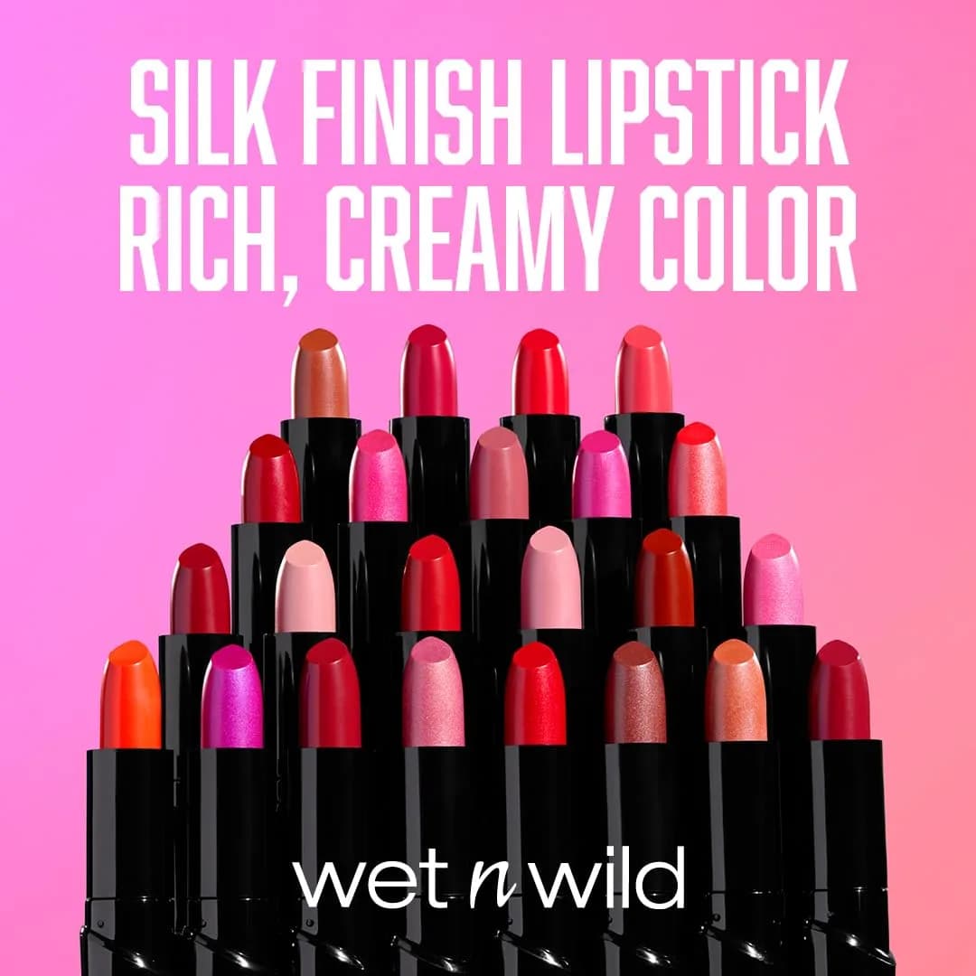 wet n wild Silk Finish Lipstick, Cherry Frost | Hydrating Rich Buildable Lip Color - view 7