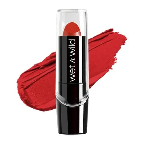 wet n wild Silk Finish Lipstick, Cherry Frost | Hydrating Rich Buildable Lip Color thumbnail 1