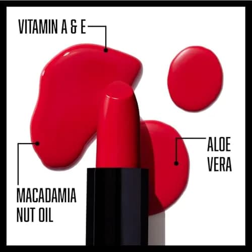 wet n wild Silk Finish Lipstick, Cherry Frost | Hydrating Rich Buildable Lip Color thumbnail 2