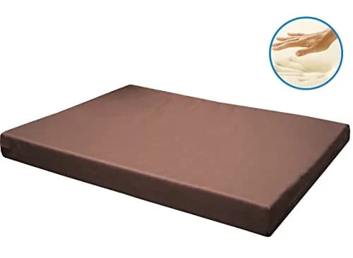 Dogbed4less Memory Foam Platform Dog Bed 45x27x3 Brown | Waterproof Crate Mattress for Large Dogs thumbnail 7