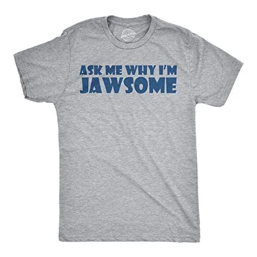 Crazy Dog T-Shirts Youth Shark Flip Up T Shirt Grey S | Fun Marine Life Graphic thumbnail 6
