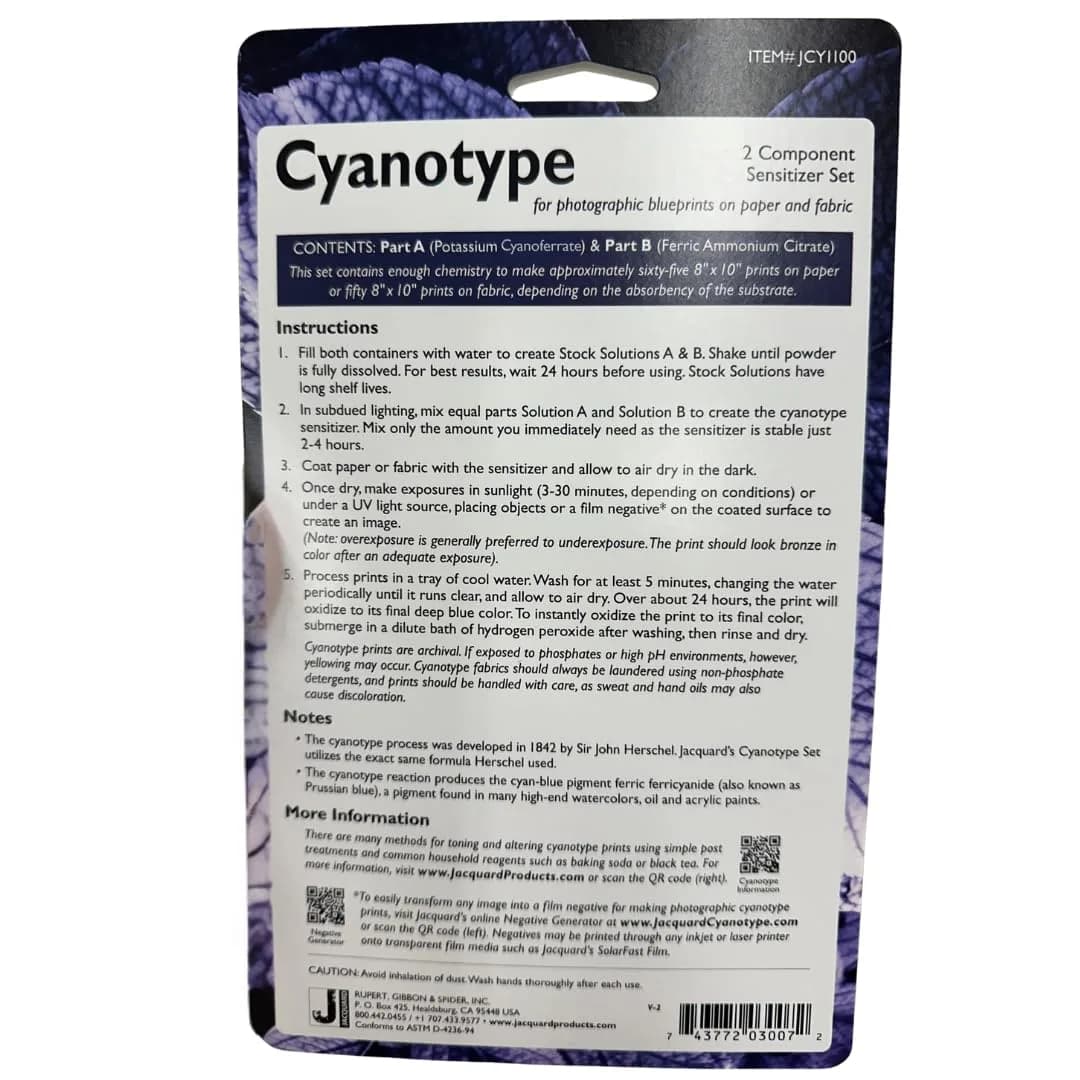 Jacquard Cyanotype Sensitizer Set | Ancient Photographic Process for Paper & Fabric Prints - view 2