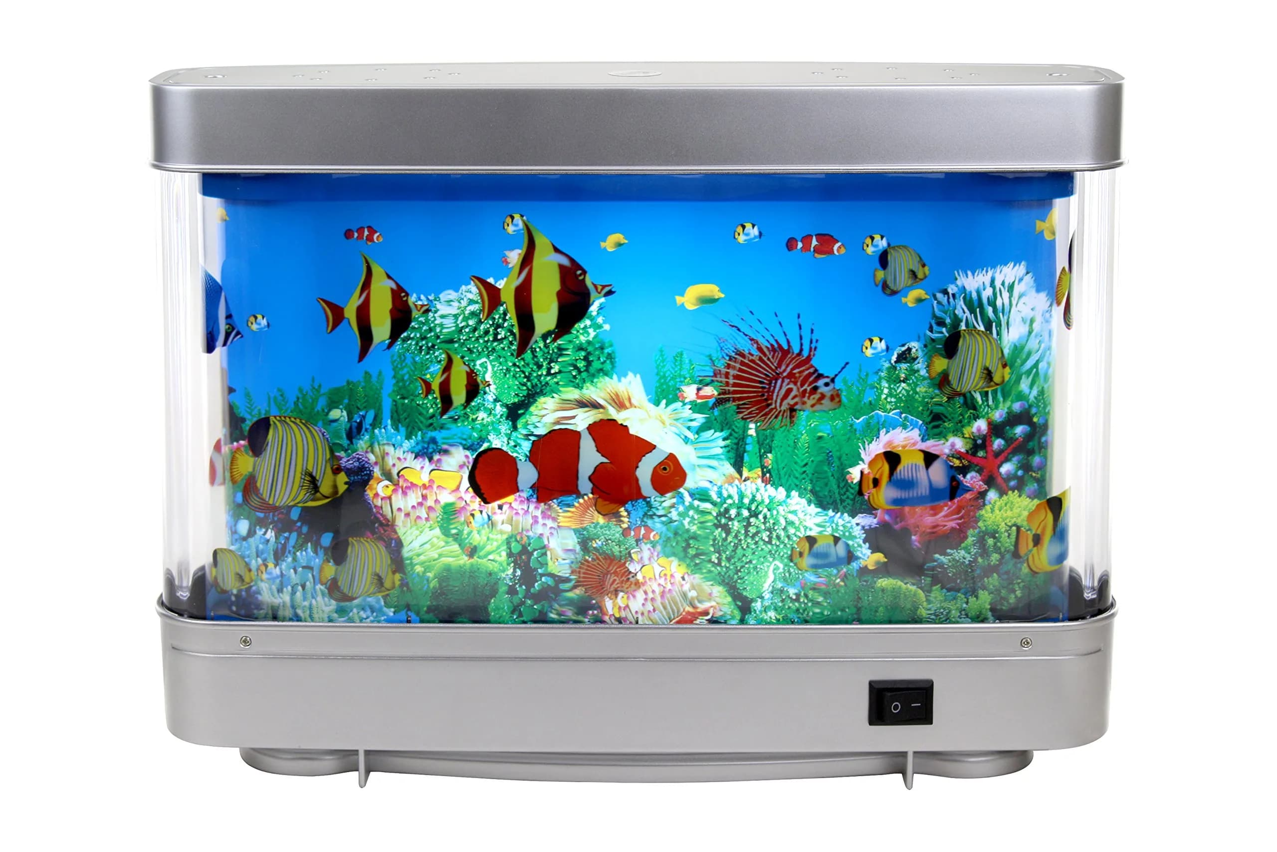 Lightahead Relaxing Sensory LED Fake Fish Aquarium with Moving Marine Life | Calming Deep-Sea Illusion (110-120 chars) — Marine Life A