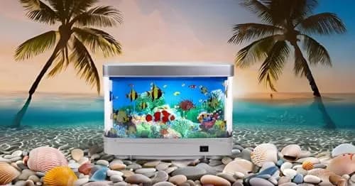 Lightahead Relaxing Sensory LED Fake Fish Aquarium with Moving Marine Life | Calming Deep-Sea Illusion (110-120 chars) thumbnail 4