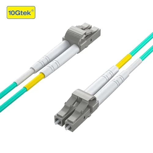10Gtek OM3 LC-LC Duplex Fiber Patch Cable 5m (16.4ft) | 10Gbps Multi-Mode LSZH thumbnail 6